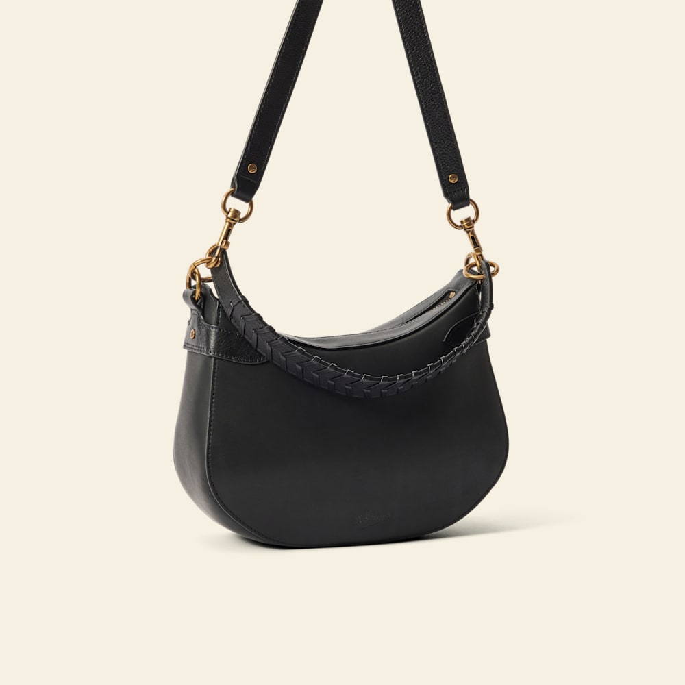 Leanorah Full-Grain Leather Shoulder Bag – Classic Saddle Style