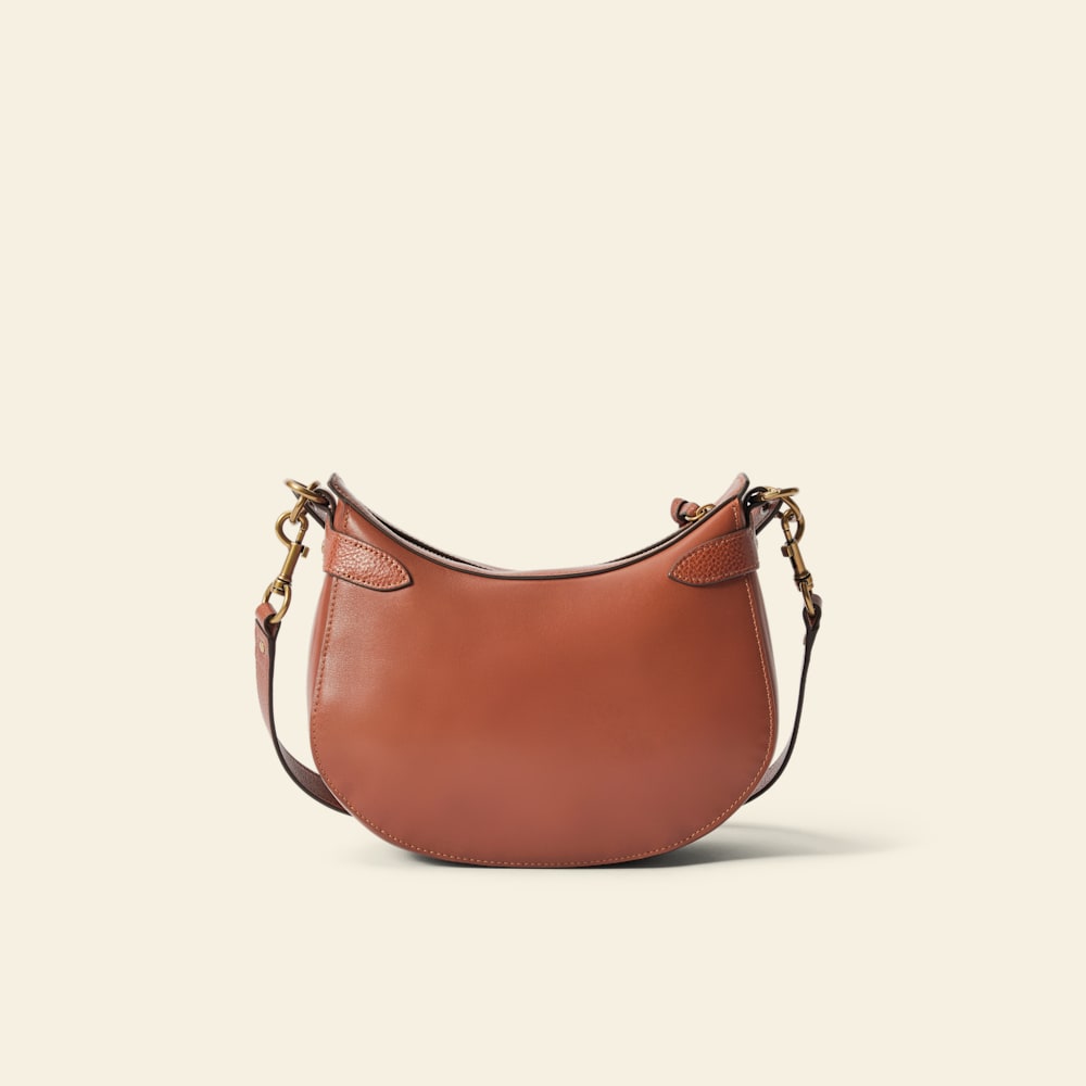R.M.Williams Full-Grain Leather Leanorah Elegant Shoulder Bag Caramel