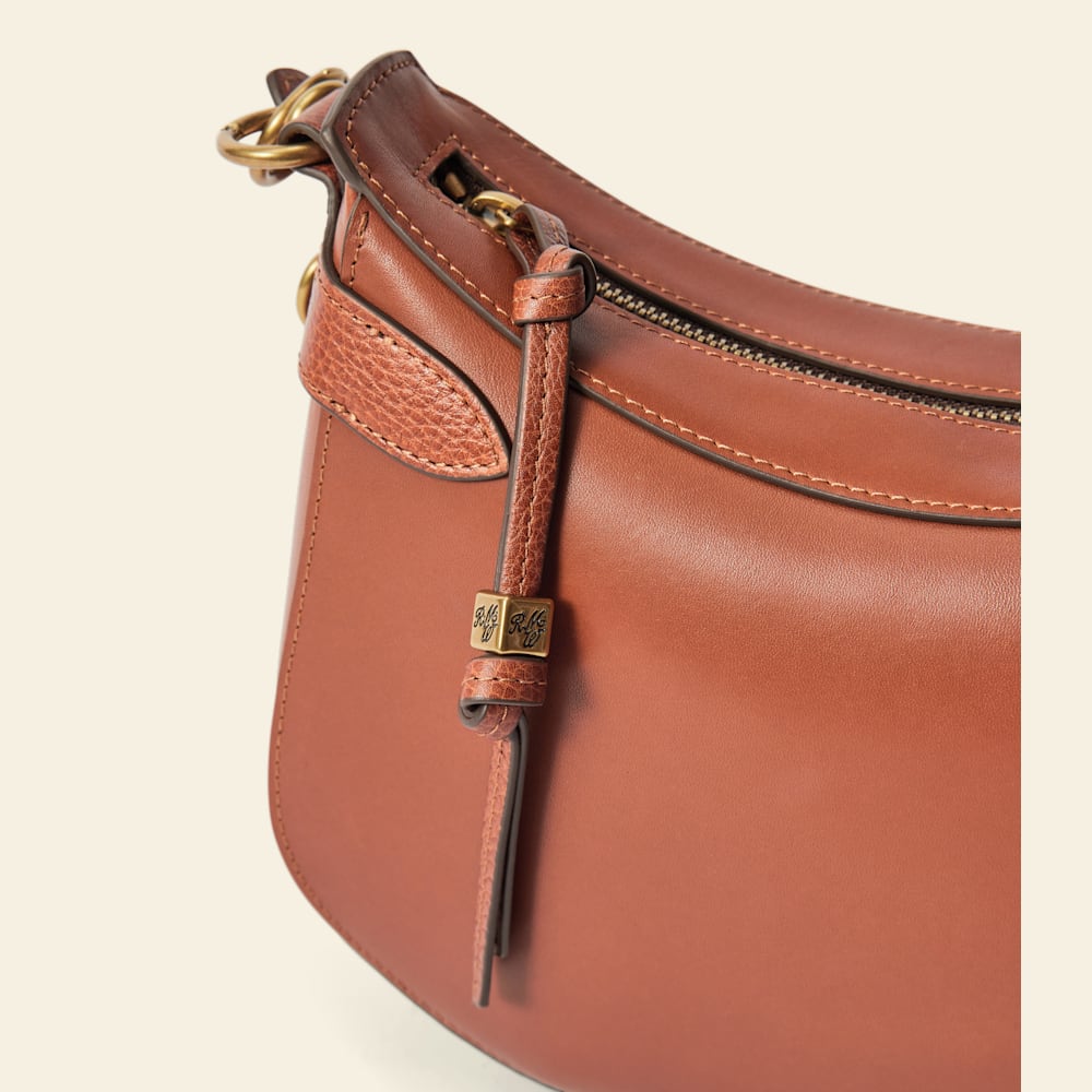 R.M.Williams Full-Grain Leather Leanorah Elegant Shoulder Bag Caramel