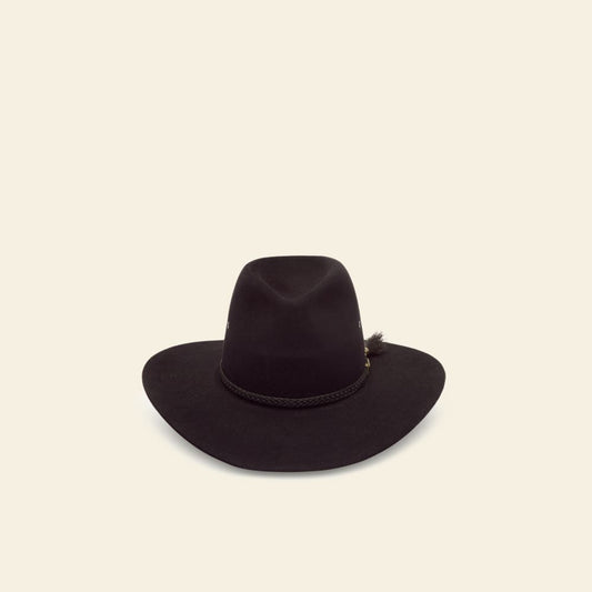 Black Akubra Longhorn Felt Hat – Classic Australian Style