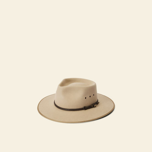 Durable Sand Akubra Cattleman Hat: Iconic Aussie Style, Premium Rabbit Fur Felt