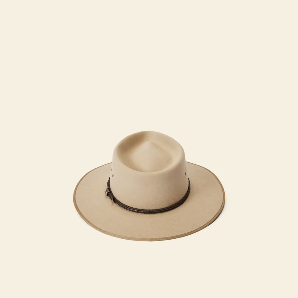 Durable Sand Akubra Cattleman Hat: Iconic Aussie Style, Premium Rabbit Fur Felt