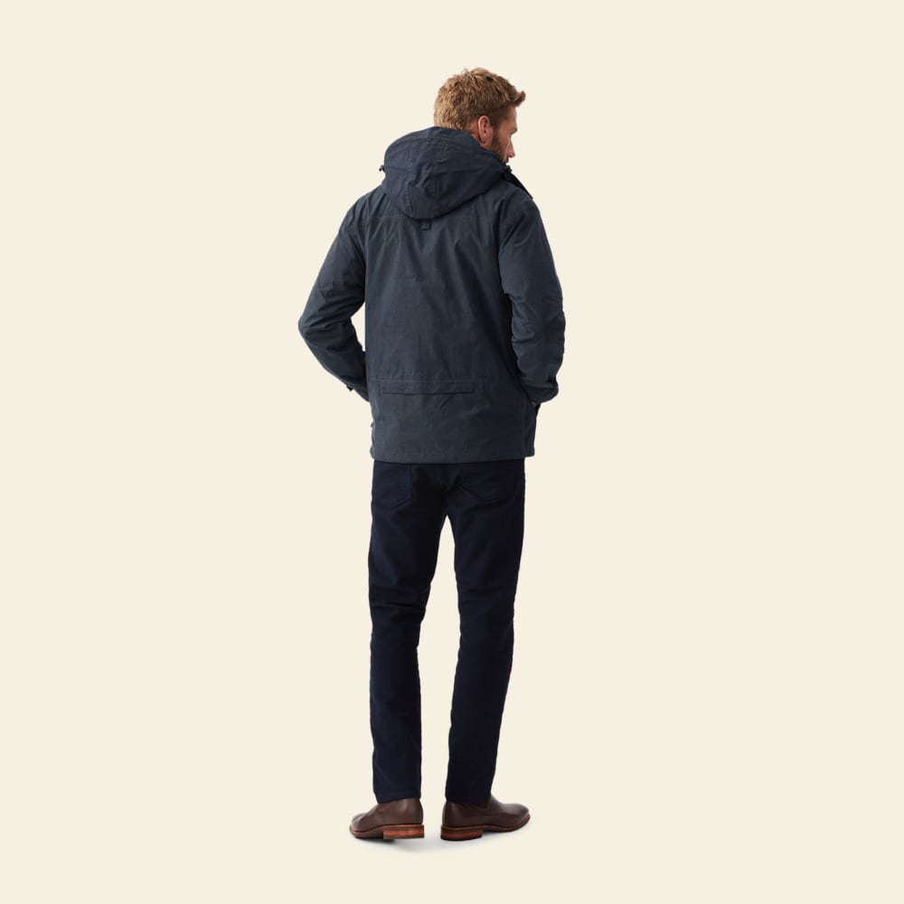 Navy Ironbark Rockley Waterproof Removable Shell Jacket
