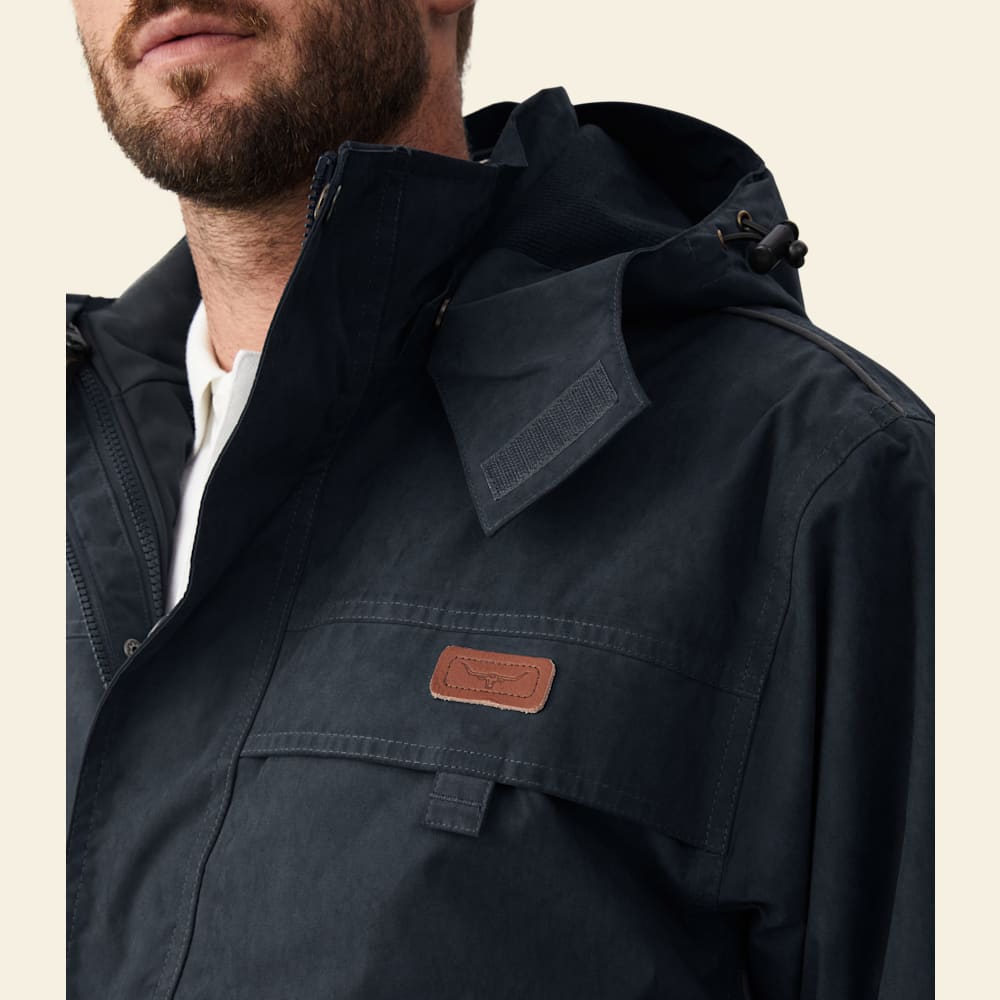 Navy Ironbark Rockley Waterproof Removable Shell Jacket