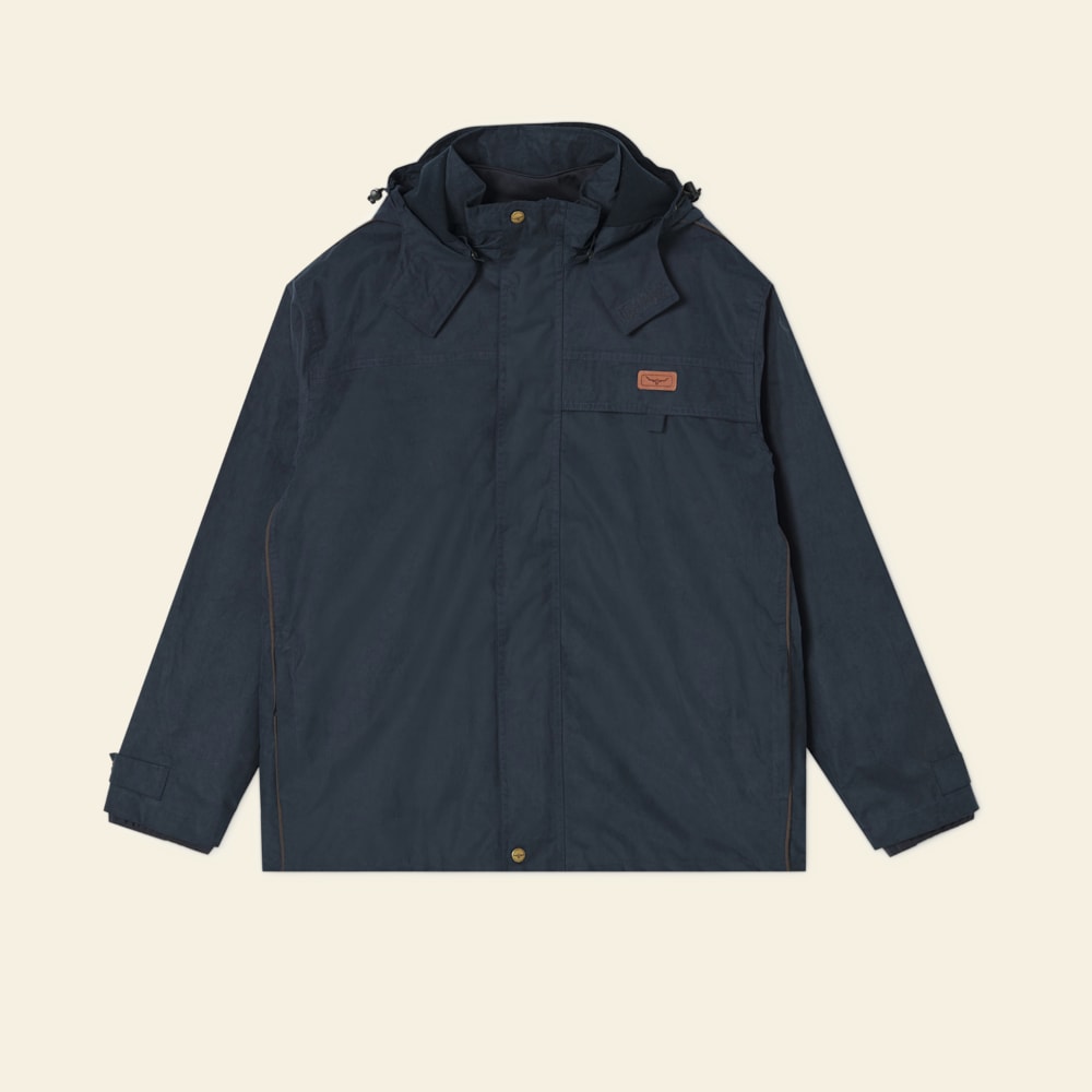 Navy Ironbark Rockley Waterproof Removable Shell Jacket