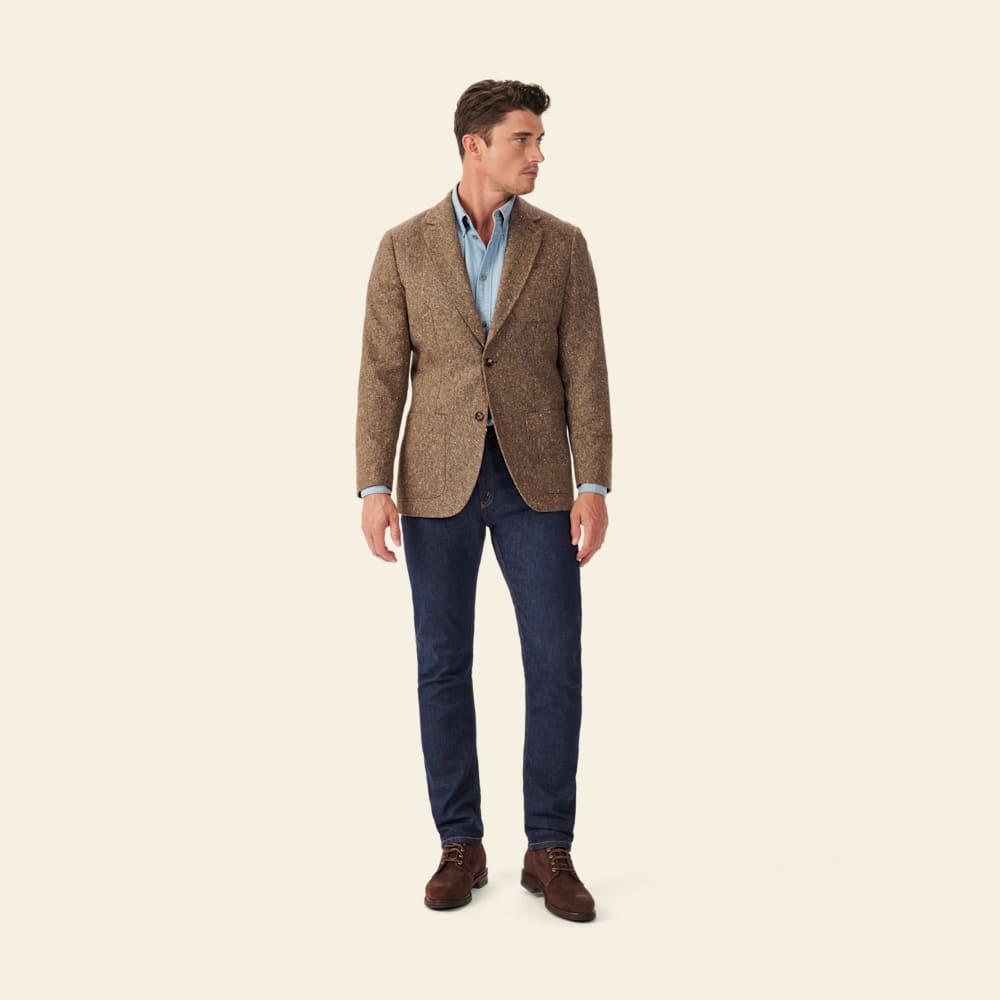 Percy Brown Wool Blend Blazer – Classic Italian Craftsmanship