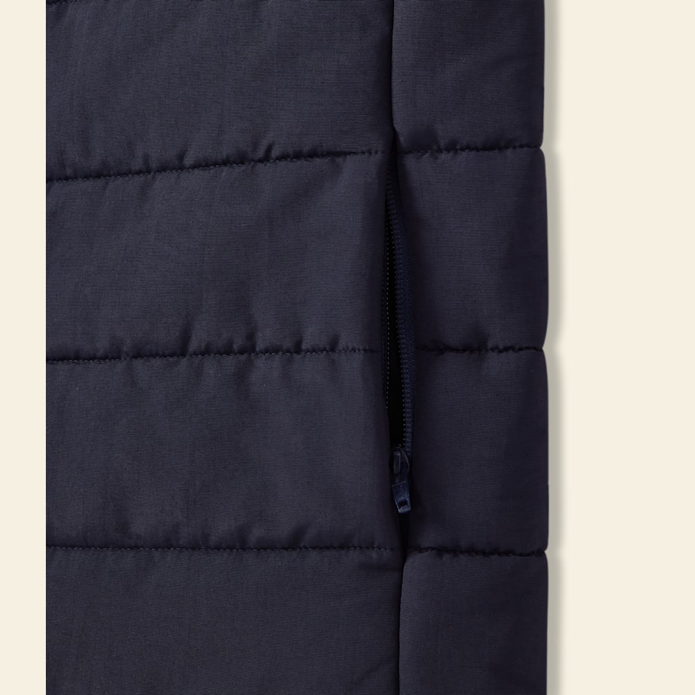 Patterson Creek Navy Puffer Vest with Longhorn Embroidery