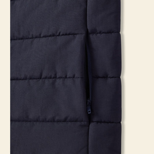 Patterson Creek Navy Puffer Vest with Longhorn Embroidery