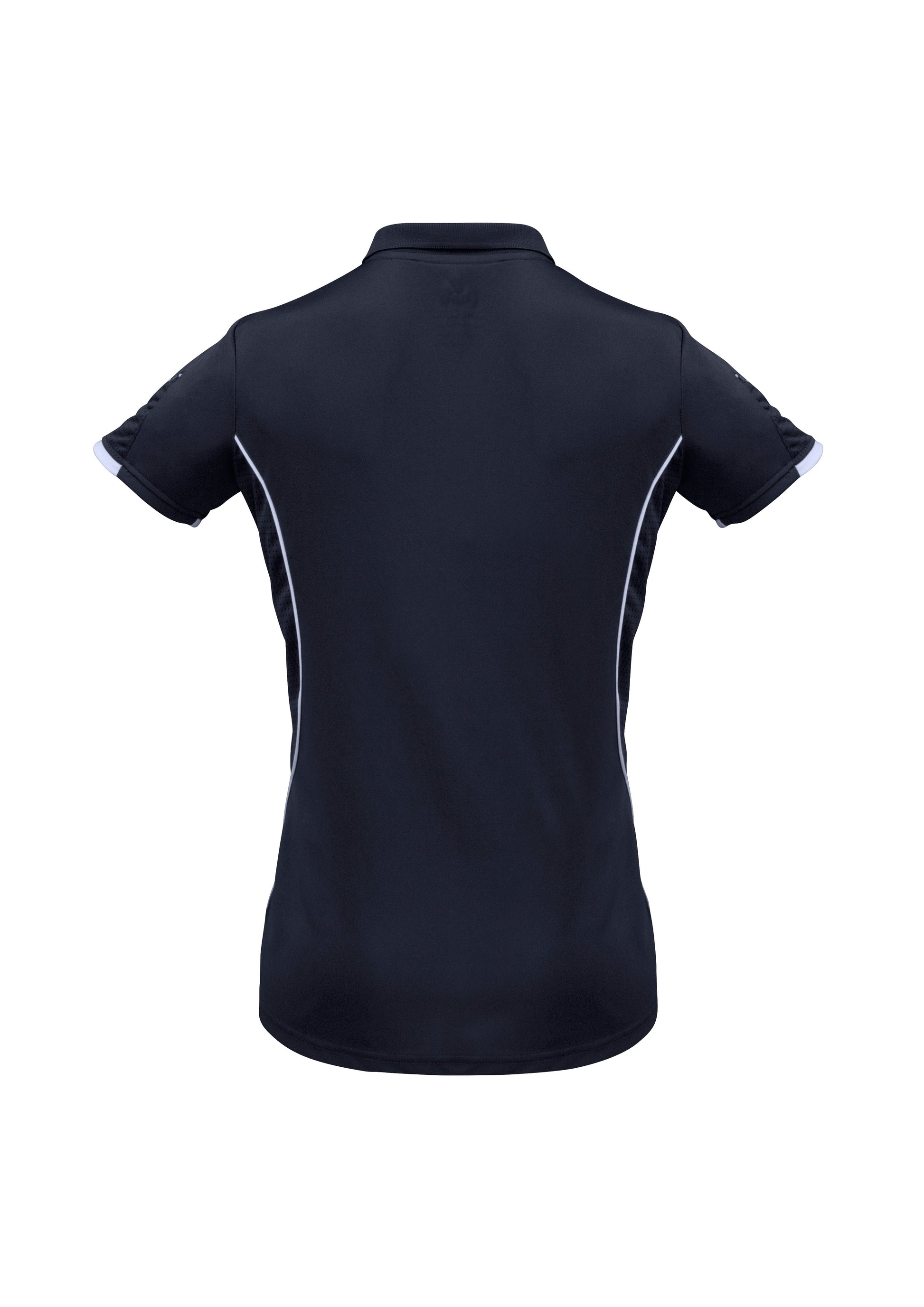 Women's Biz Collection Razor Performance Polo Shirt - Durable, Stylish Navy/White