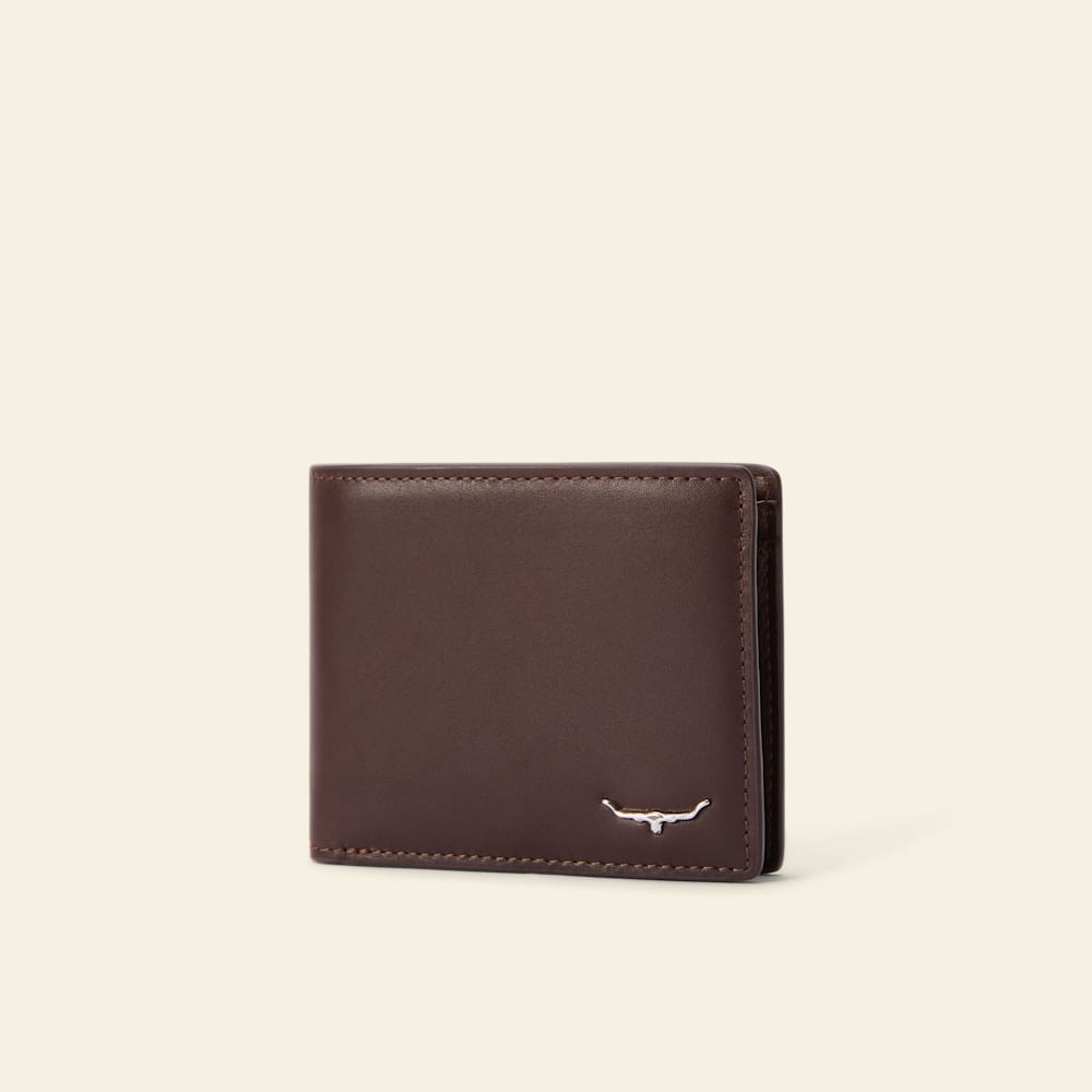 Premium Smooth Grain Leather Bifold Wallet with Coin Pocket & RFID Protection