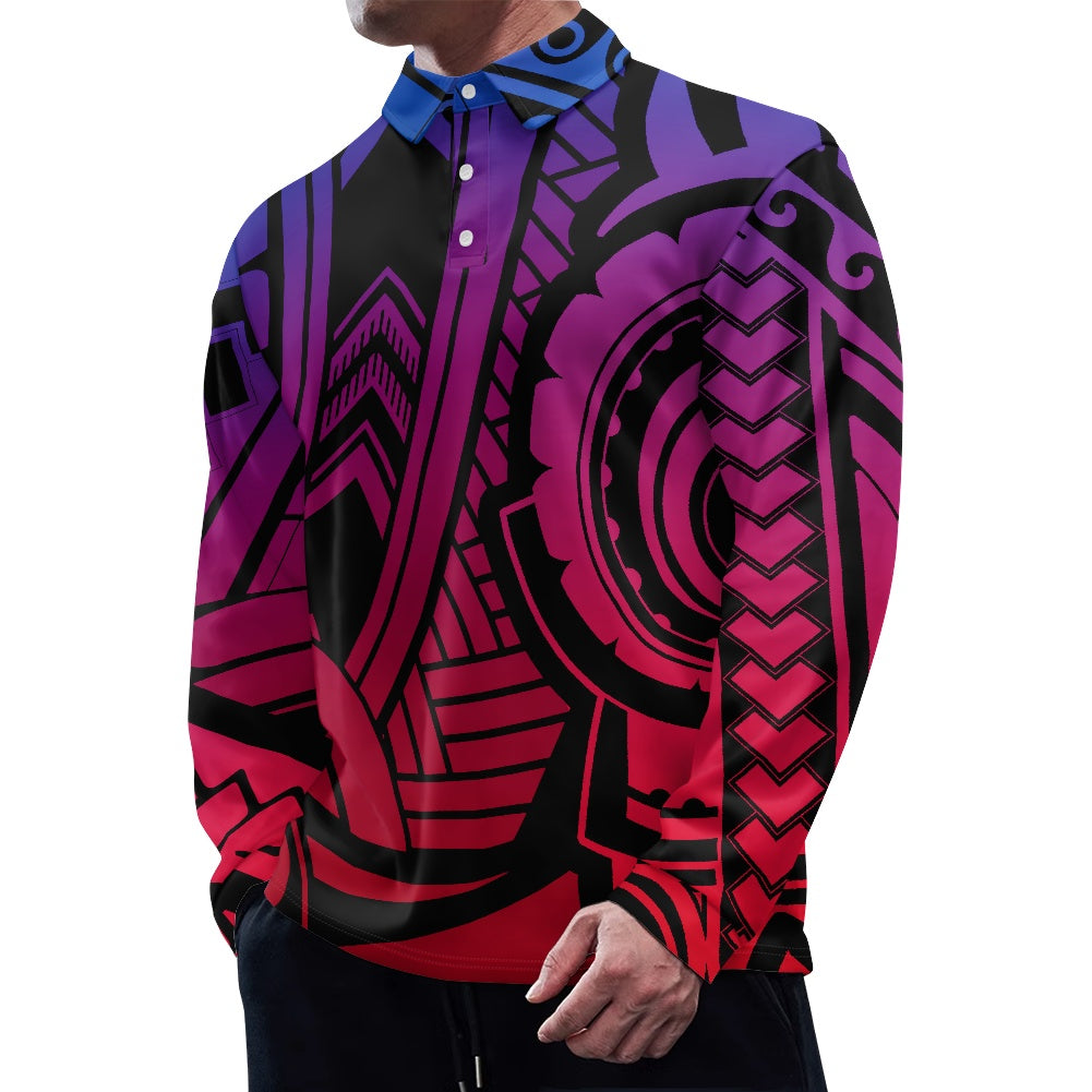 Long -sleeved POLO shirt