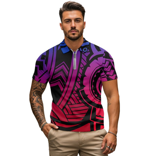 Zipper Polo Shirt