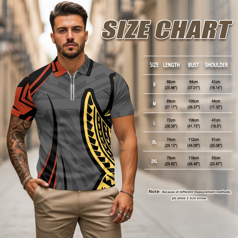 Zipper Polo Shirt