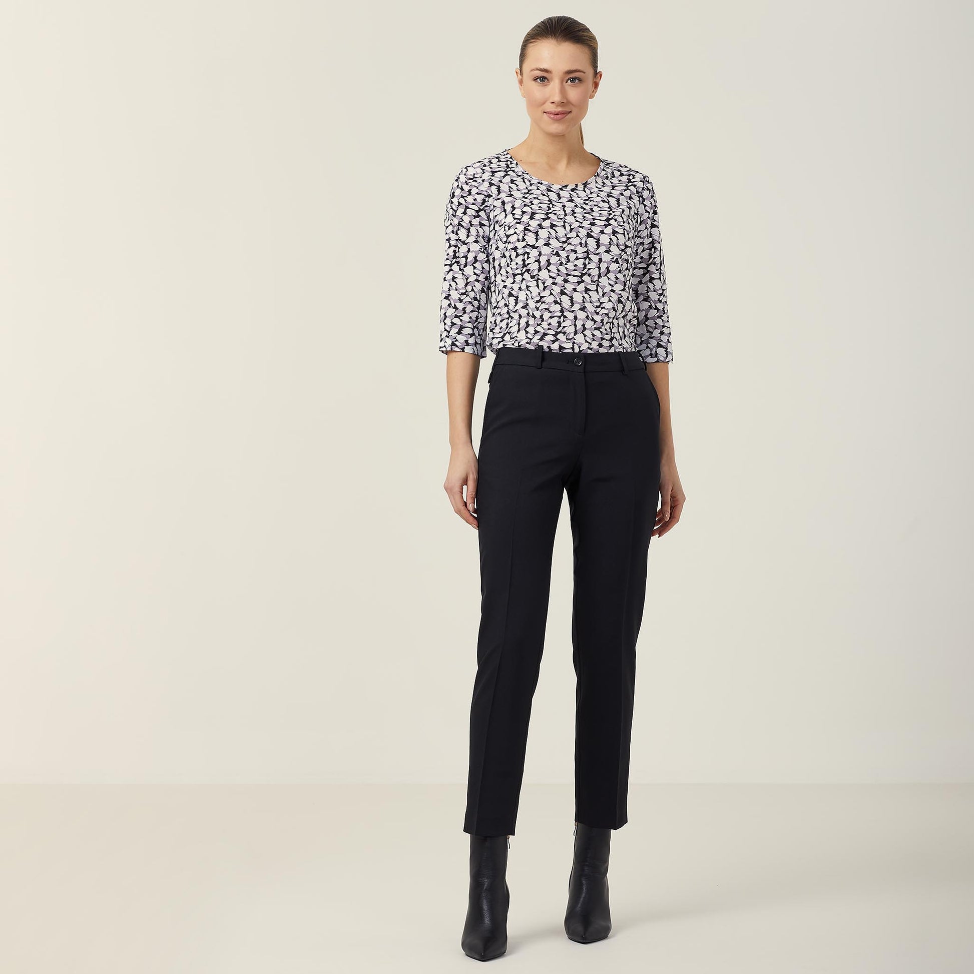 NNT Women's Helix Dry Slim Leg Work Pants - Professional, Comfortable, Black Stretch