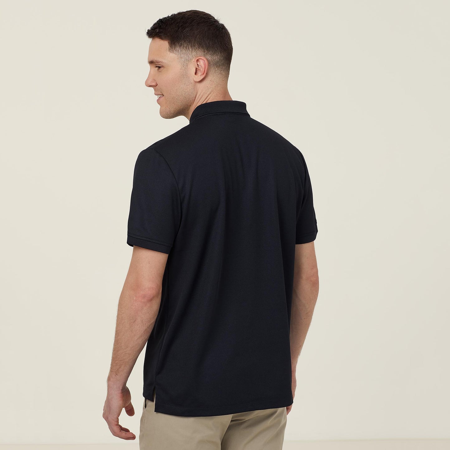 Premium Men's Antibacterial Workwear Polo: Short Sleeve, Polyface Comfort & Durability