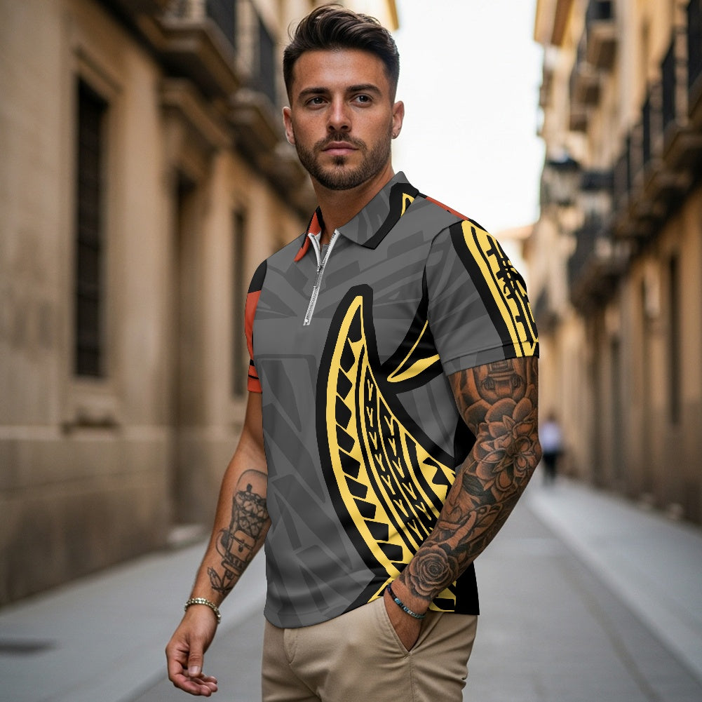 Zipper Polo Shirt