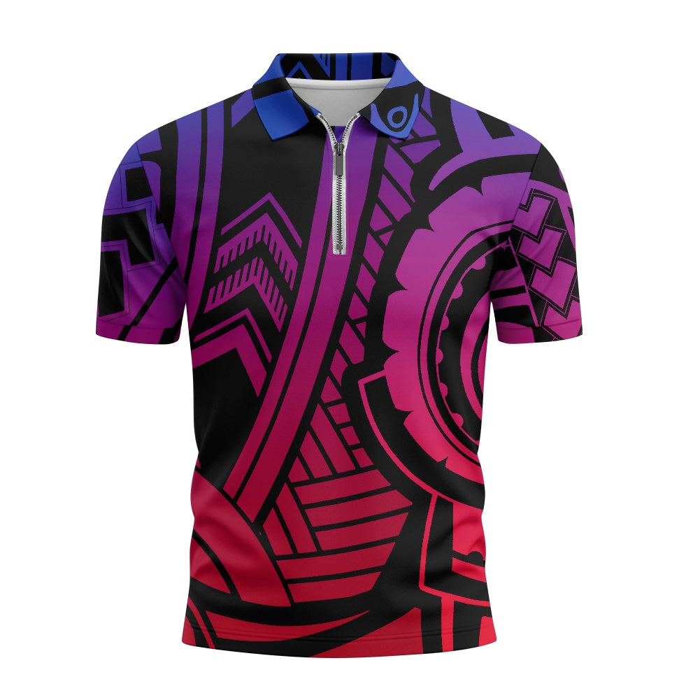 Zipper Polo Shirt