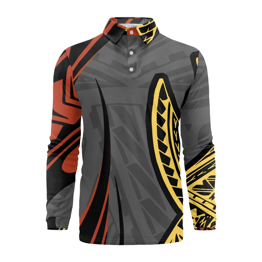 Long -sleeved POLO shirt