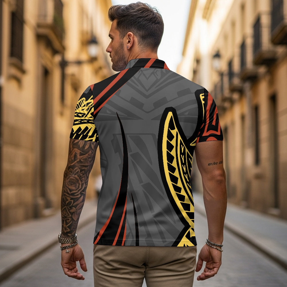 Zipper Polo Shirt
