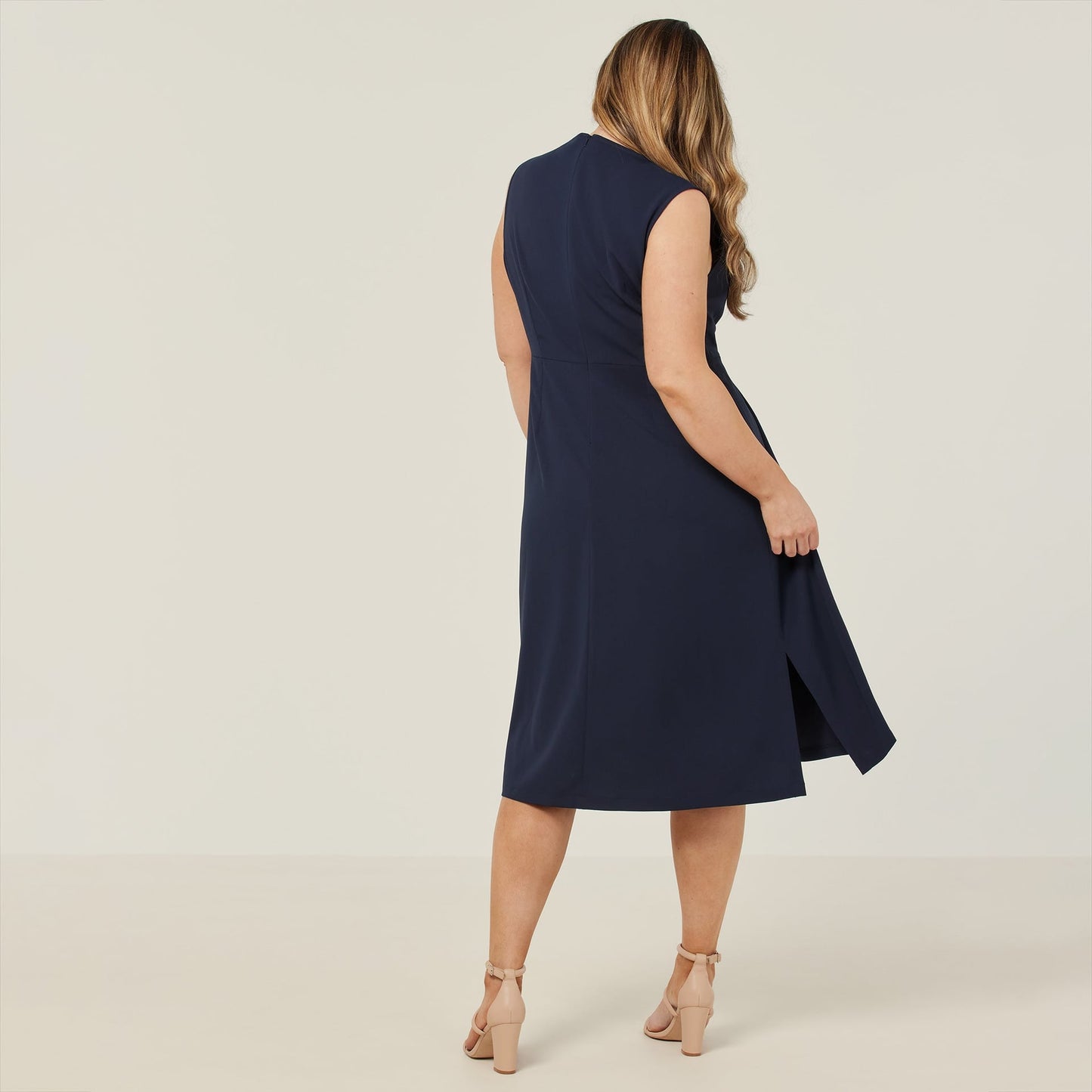 Women's Crepe Stretch Sleeveless Dress