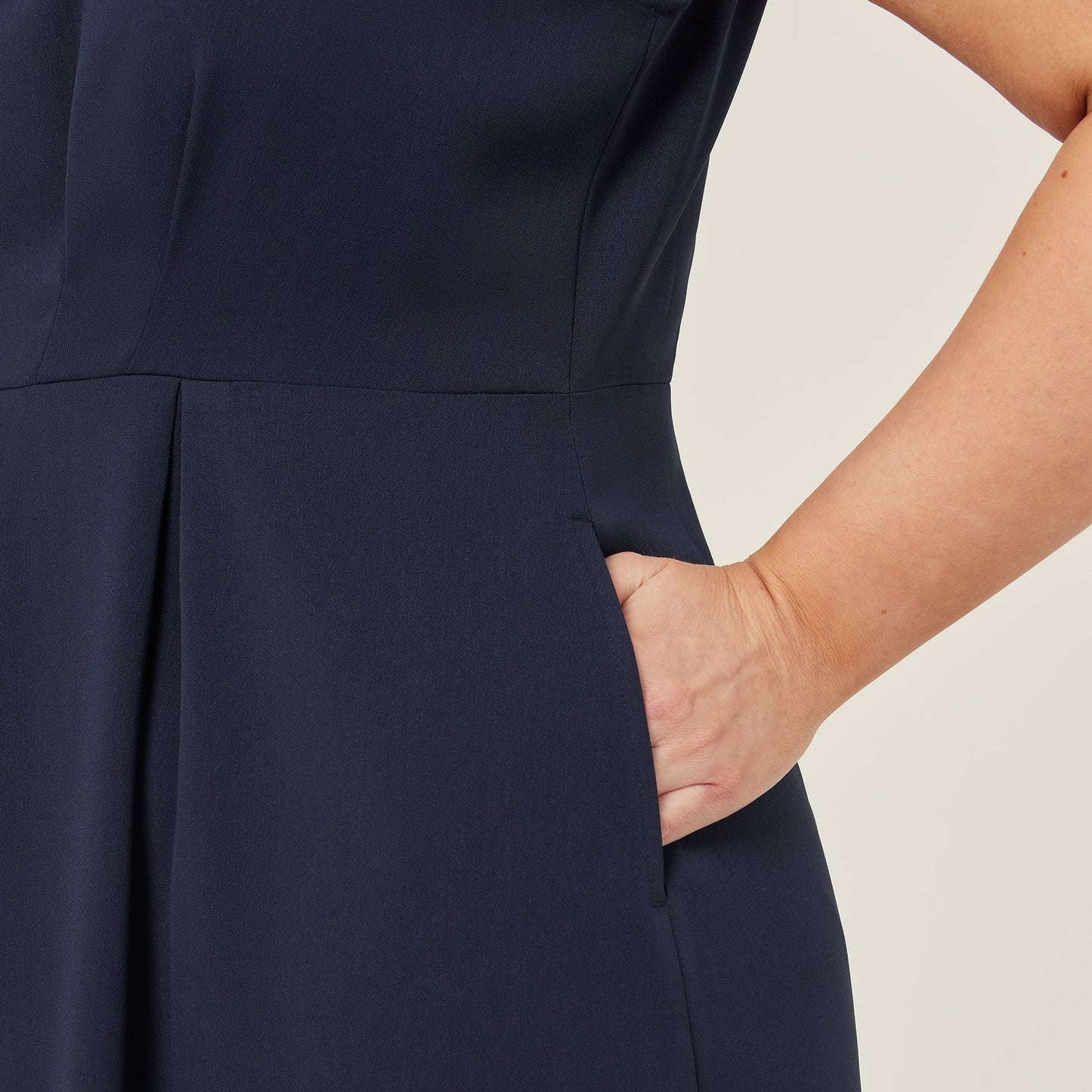 Women's Crepe Stretch Sleeveless Dress