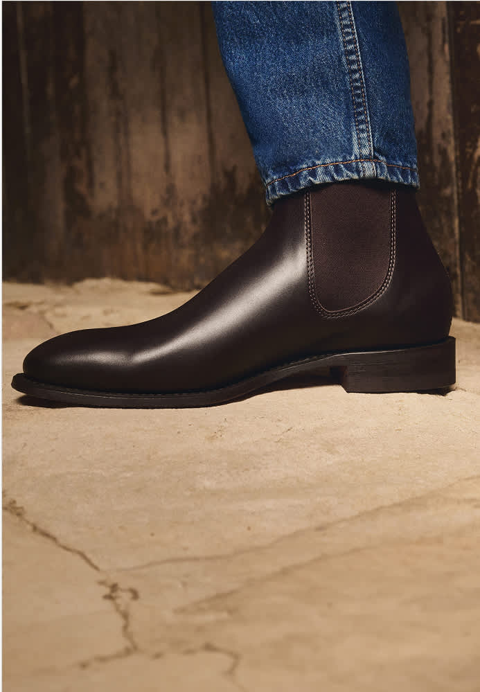 Burnished Comfort Craftsman Men's Dark Tan Leather Boot